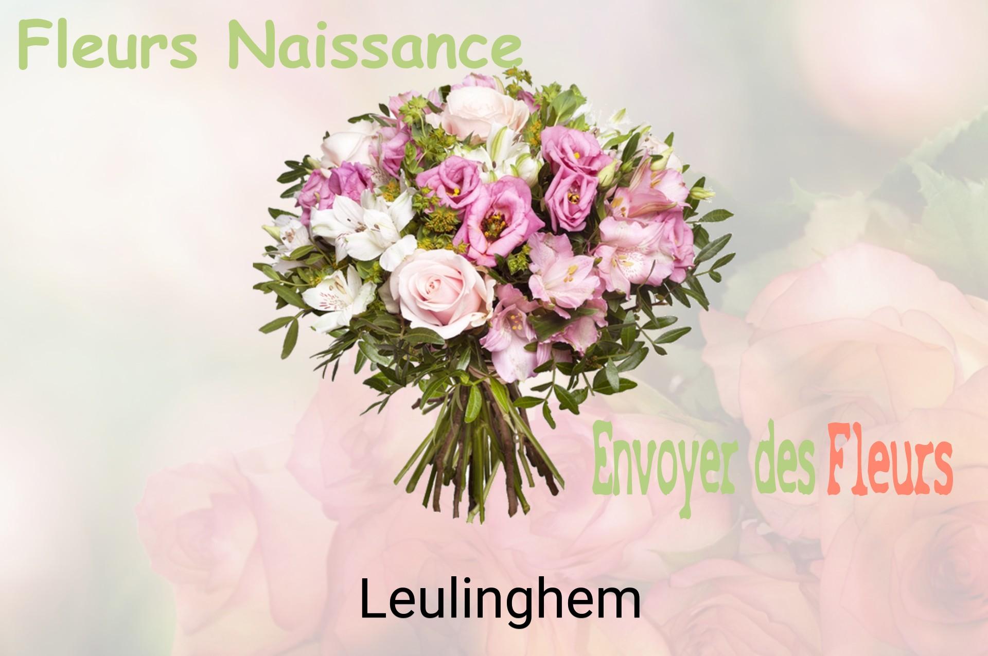 Bouquet de fleurs de naissance livré à Leulinghem